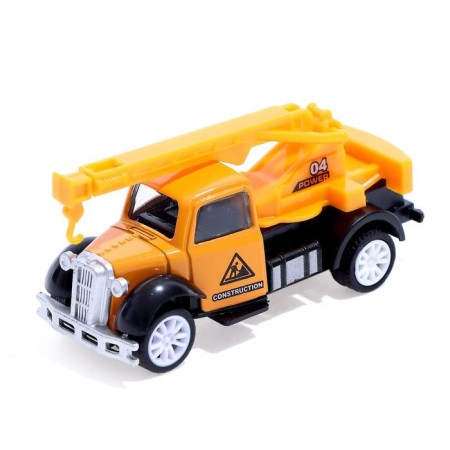 Metal “construction” truck, inertia, mix-3