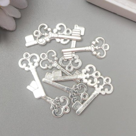 Suspension "key" silver 2x1 cm-2