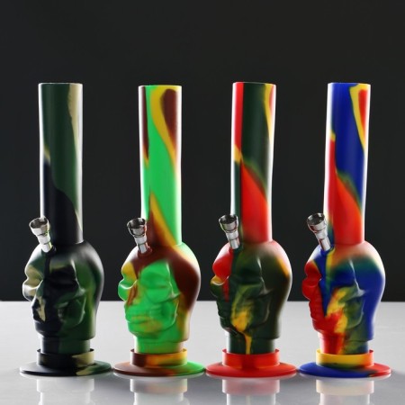 Bong "Skull Camouflage" 8 x 26 cm, mix-3