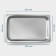 Gastrootiness 1/1 of stainless steel, 65 mm, 53 × 33 × 6.5 cm, thickness 0.8 mm