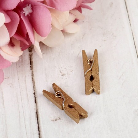 Set of decorative mini-trumpers "needlework" 18 pcs, golden-1