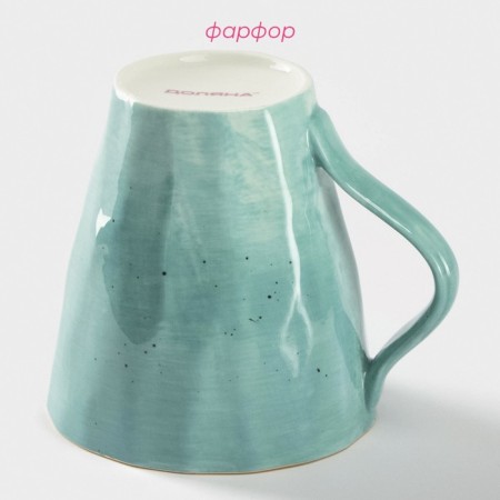 Mug Porcelain Field "Milky Way", 300 ml, turquoise color-1