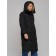 Coat insulated winter female, size 50, black color
