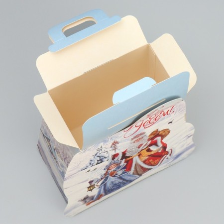 Folding box "Happy New Year", 16 x 10 x 18 cm, new year-3