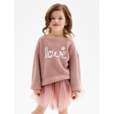 Джемпер детский KAFTAN Love р.34 (122-128 см), розовый