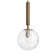 Bayerlux lamp "Javier" E14 40W gold-pro-transparent 15x15x35-185 cm