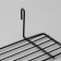 Shelf on a grid, 25 × 10.5 × 8 cm, black color
