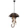 Chandelier 1353/3 E14 40W Black 47x47x90 cm
