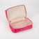 Cosmetic bag, 2 parts on lightning, raspberry color