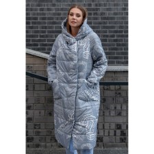 Women's jacket, size 66, gray color