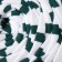 Knitted yarn secondary 90% cotton, 10% p/e, 100m/450 ± 50 g (white-green strip)
