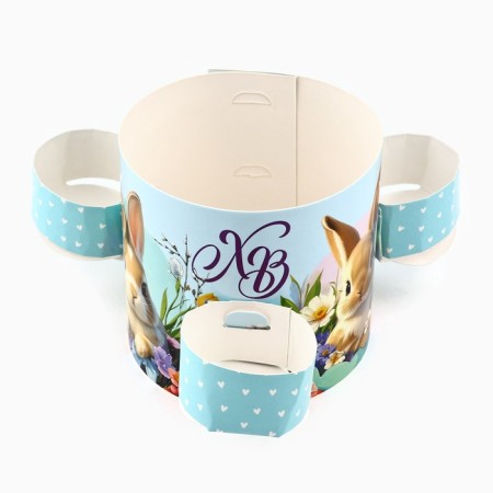 Kulich rim with a place for eggs "HB", 31.9 x 9 cm-2