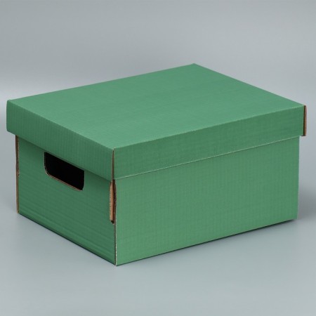 Gift folding box, packaging, “olive”, 32.2 x 25.2 x 16.4 cm