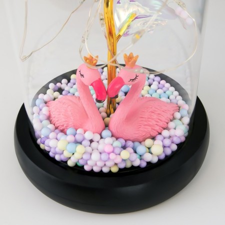 Network Sales "Flower and Flamingo" LED from batteries 3haaa 11x11x21.5 cm Risalux-5