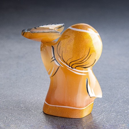 Souvenir "Angel with a bird", Selenite-1