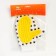 Mittens-Brush for wool 25 x 13 cm, yellow