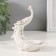 Souvenir ceramic stand "Pava White" with gold, rhinestones