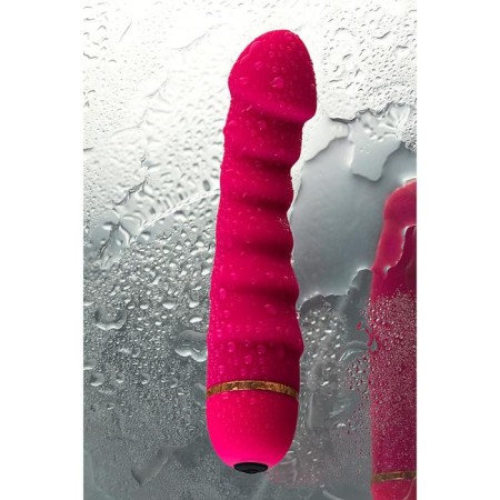 Vibrator "Pitches-Fruits", silicone, pink, 16 cm-6