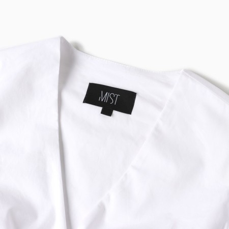 Women's shortened shirt MIST Summer Time, size 46, white-6