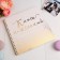 A book of wishes for a wedding on the spring, the color is white.