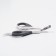 Coger scissors "Piggon" Premium curved, with an emphasis for a finger, white-gray