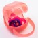 A container for storing and sterilizing children's nipples and dummy, pink color