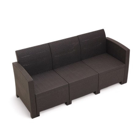 Sofa Garden Bore 3-Local 180 x 66 x 76 cm, wenge-1
