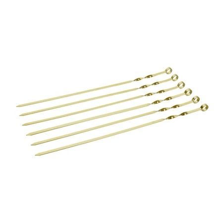 A set of flat skewers Boyscout, 60 cm, 6 pcs in a blister, color gold-1