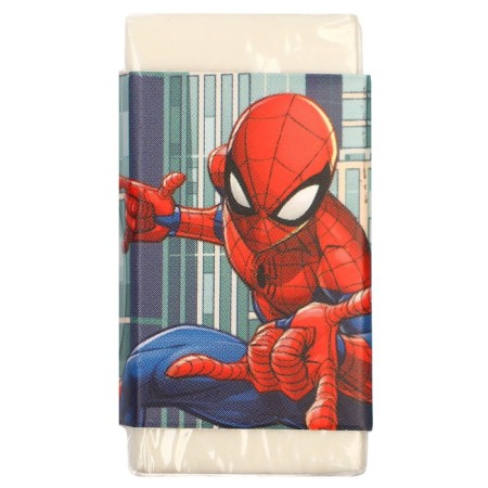 Cleaning set, notebook, sharpener, eraser, pencil, scissors, spider-man-13