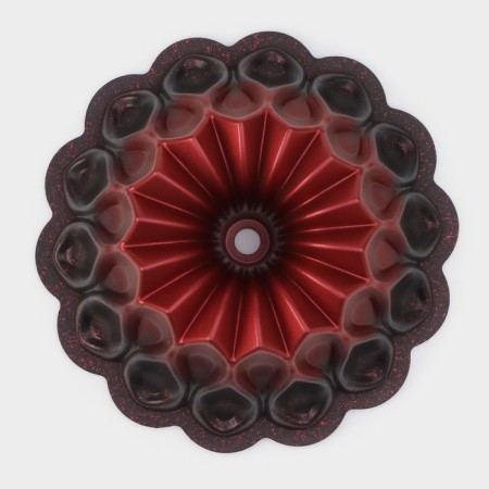 Baking form 26x10.5 cm volcano color red-1