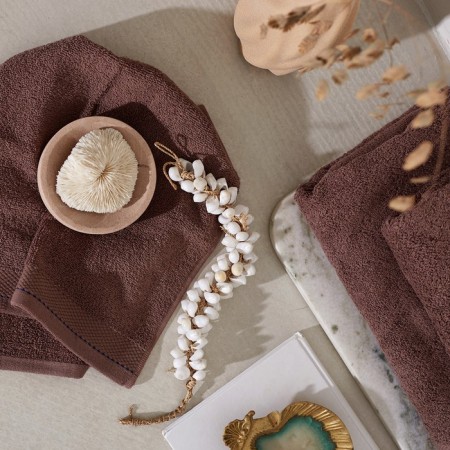 Tmachry Lovelife "Plain" 50*90 cm, col. cappuccino, 100% cotton, 450 g/m2-3