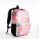 Youth backpack from textiles, 3 pockets, pink color