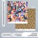 Scrapbooking paper bilateral "Color Geometry" density 180 g 15.5x17 cm