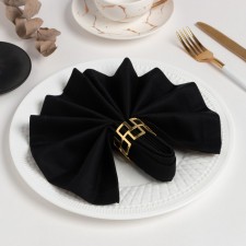 Decorative Ethel 40*40 napkin, sarzha tsv. Black, 100% cotton, sarzha, 250g/m2