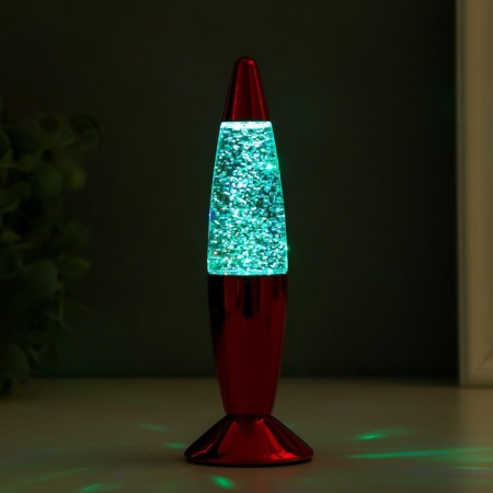 Light "Red Rocket" LED, LAVA, sparkles, from batteries 3HLR44 19 cm Risalux-4