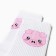 Socks female pigs, white/pink color, size 36-40
