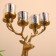 Summary for 6 candles "Deer" aluminum 23x28x41 cm
