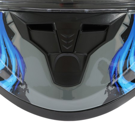 The helmet integral with two visors, size L (59-60), BLD-M67E model, black and blue-10