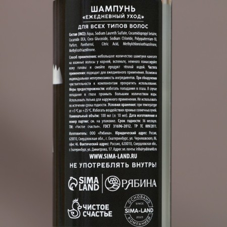 Gift set "Success in the New Year", shower gel and hair shampoo, 2x100-4