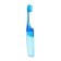 Folding toothbrush in individual packaging, 1 piece, medium stiffness, blue
