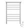 Terminus heated towel rail "Aurora" P8, 500x800 mm, on the right, white matte