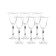 A set of glasses for white wine Parus, decor “Platinum, platinum ball”, 185 ml x x 6 pcs.