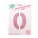 Foil ball 40 "number 0", pale pink