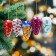 Set of Christmas tree pendants "cones", 5 pcs, 3.5 × 6.5 cm, mix, manual painting
