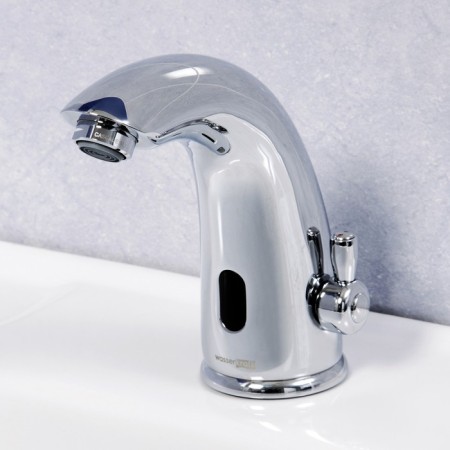 Wasserkraft Rossel 2813 shell mixer, single -leaf, pour 114 mm, sensory, chrome 757789