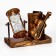 Sanding clock "Violin", souvenir, organizer for the office, 17 x 8 x 13 cm