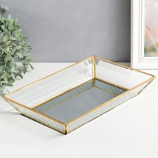 Standing interior glass with a mirror rectangular 