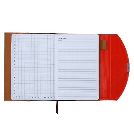 Deliciper of Leduced A5, 140 sheets in a cage, leatherette cover, mix-7