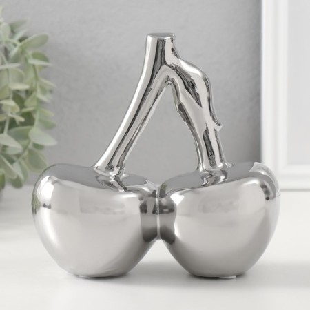 Souvenir ceramics "cherries" silver 15.5x7.5x15 cm-2
