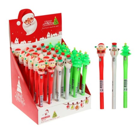 Gel pen knick with a light bulb, "New Year", mix (barcode on a piece)-4